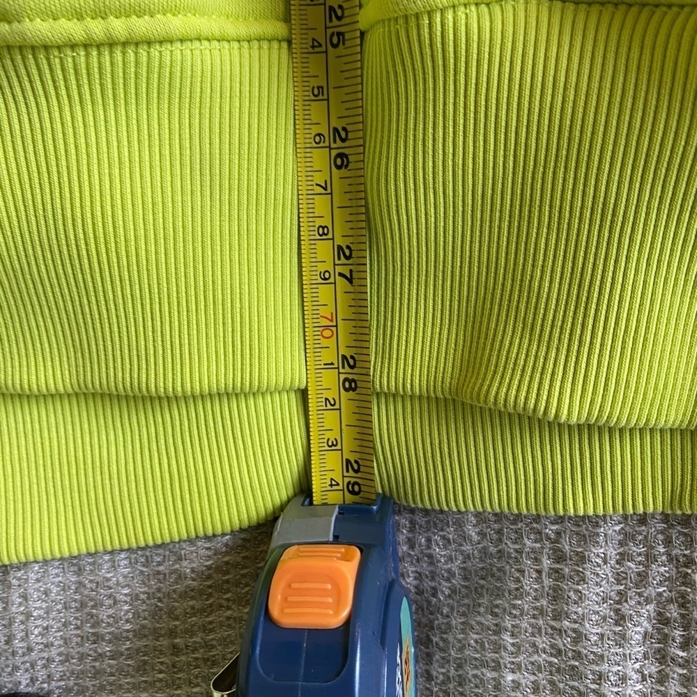 Zara x Rhuigi Men's Lime Green Hoodie Sweatshirt Size XL Pullover Streetwear - Picture 9 of 11